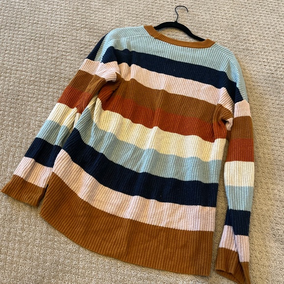 Madewell Multicolor Striped Crew Neck Sweater - Picture 8 of 10